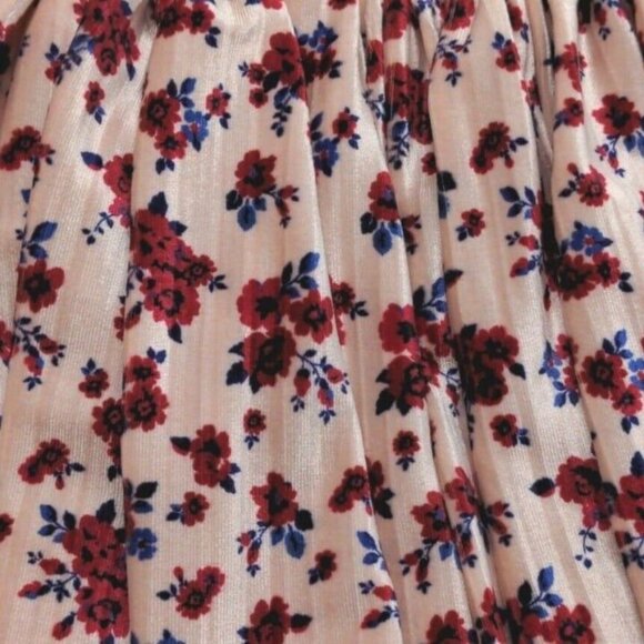 Pippa & Julie Little Toddler Girls Skirt Velvet Pink Floral Pleated Size 2T NWOT - Picture 4 of 8